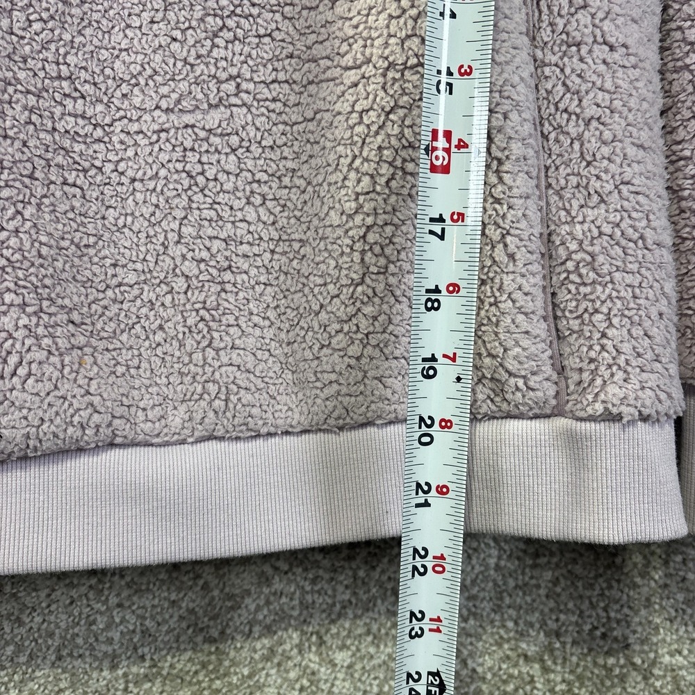 Athleta Girl Sweatshirt Girls L 12 Purple So Snug Sherpa 1/2 Zip Fleece Pullover - Picture 5 of 6